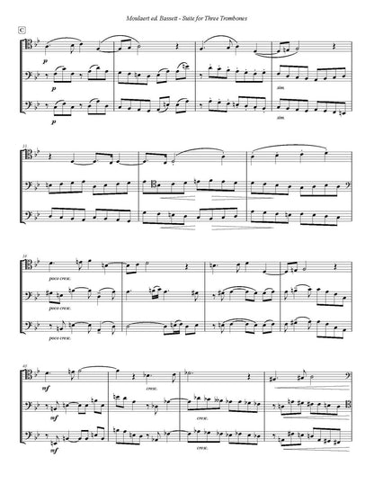 Raymond Moulaert ed. Bassett: Suite for Three Trombones ($25)
