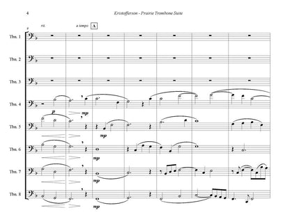 Kenley Kristofferson: Prairie Suite for Trombone Octet