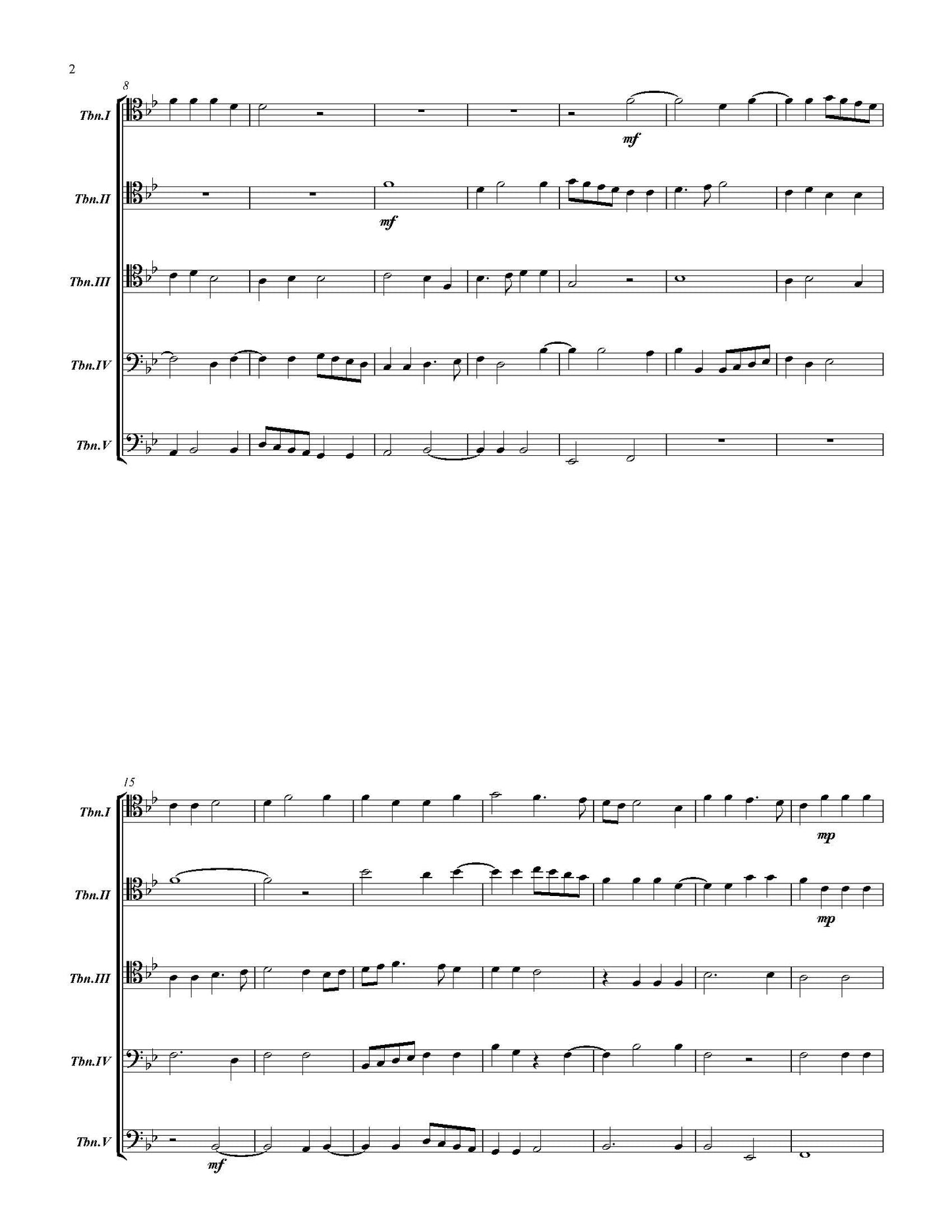 Andrea Gabrieli: Sancta et Immaculata Virginitas for Trombone Quintet