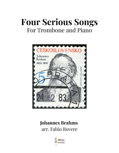 Brahms arr. Rovere: Four Serious Songs for Trombone and Piano