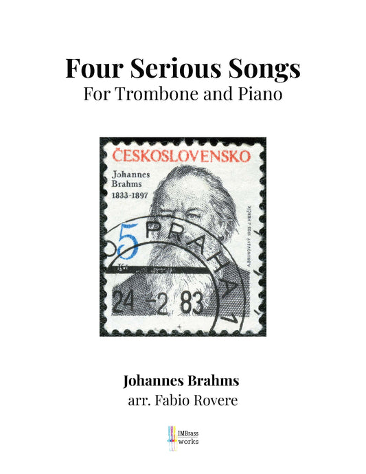 Brahms arr. Rovere: Four Serious Songs for Trombone and Piano