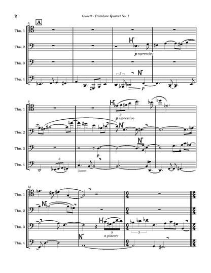 Gullett: Trombone Quartet no. 1