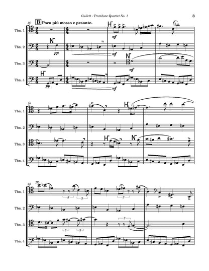 Gullett: Trombone Quartet no. 1