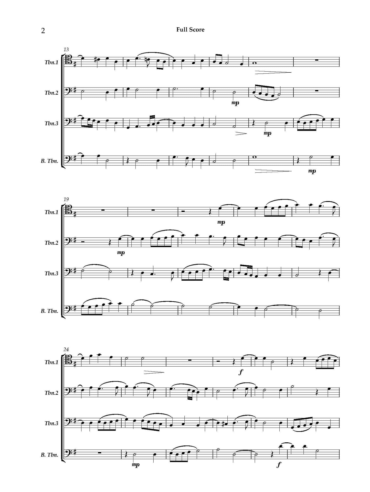 H.L.Hassler arr. Fabio Rovere:  Ego Sum Resurrectio for Trombone Quartet