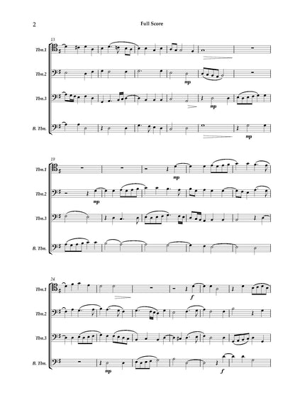 H.L.Hassler arr. Fabio Rovere:  Ego Sum Resurrectio for Trombone Quartet