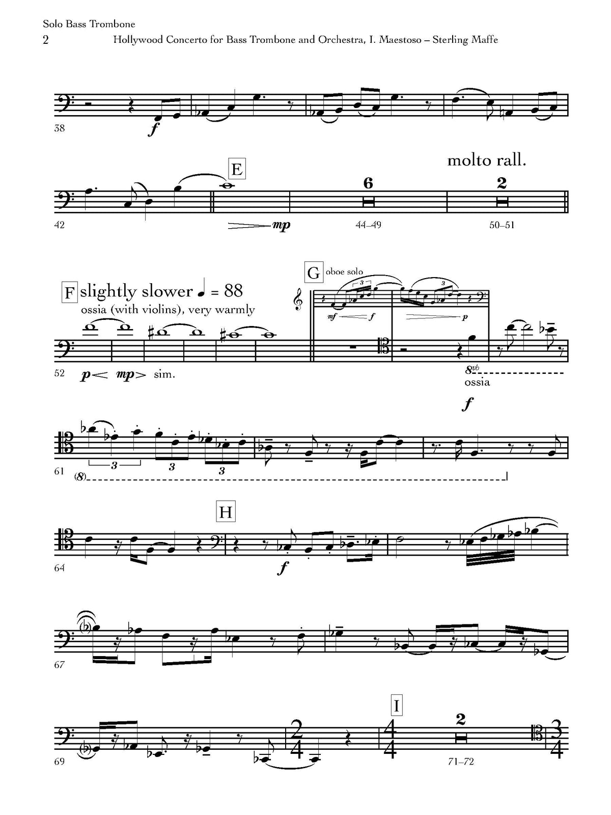 Sterling Maffe: Hollywood Concerto for Bass Trombone