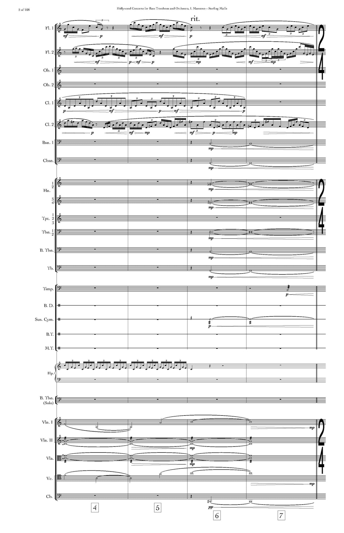 Sterling Maffe: Hollywood Concerto for Bass Trombone