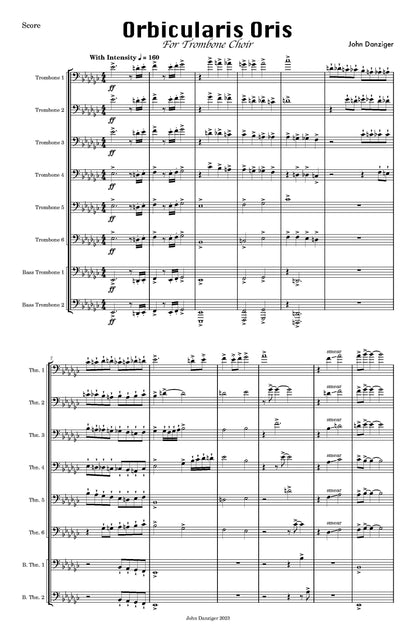 Danziger: Orbicularis Oris - Trombone Choir (PDF)