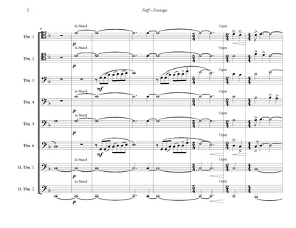 Matthew Neff: Passage for Trombone Octet