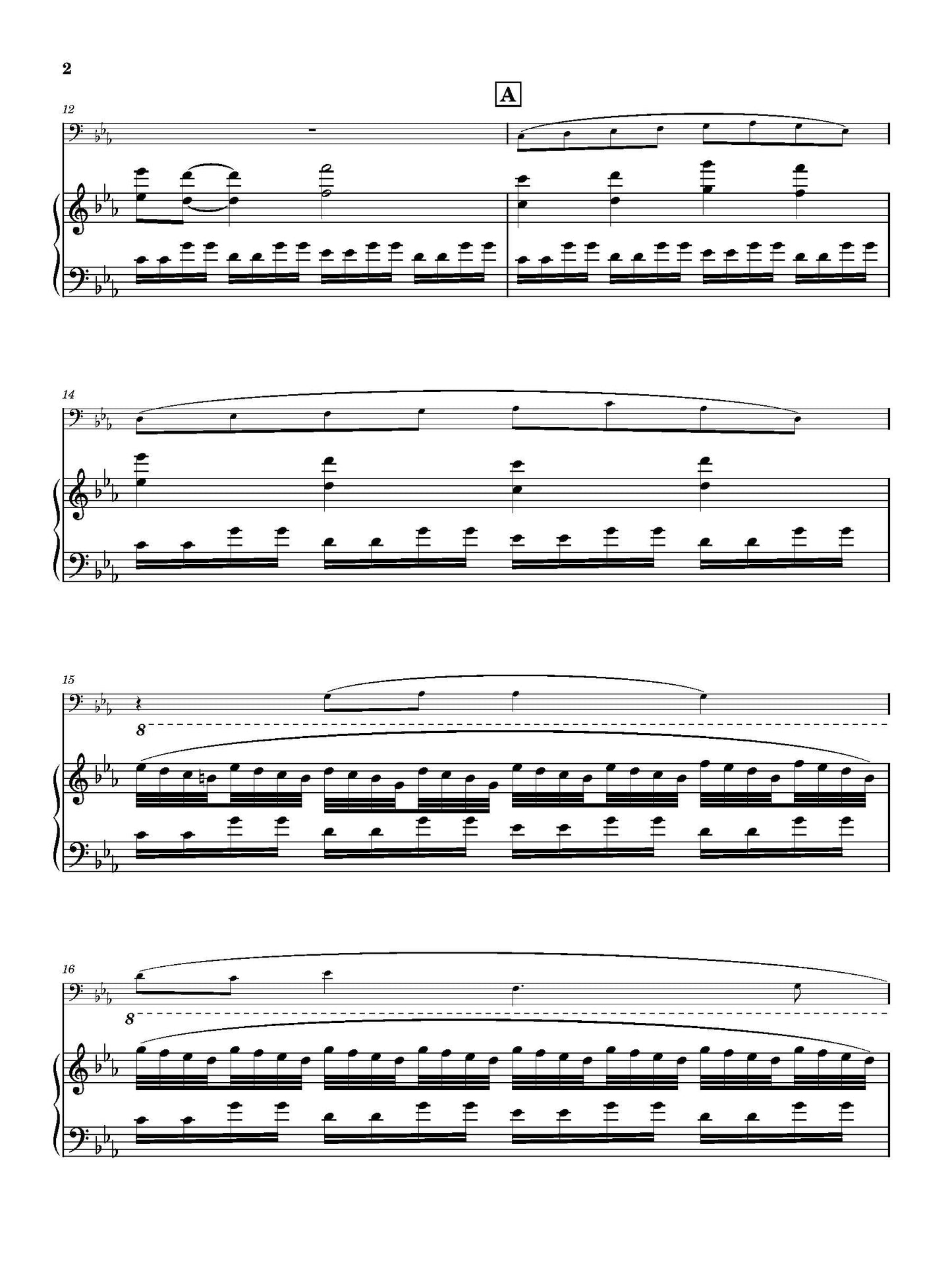 Danziger: Piercing Silence for Bass Trombone and Piano (PDF)