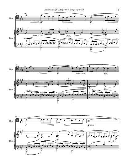Rachmaninoff arr. Gullett: Adagio from Symphony no. 2 for Trombone and Piano