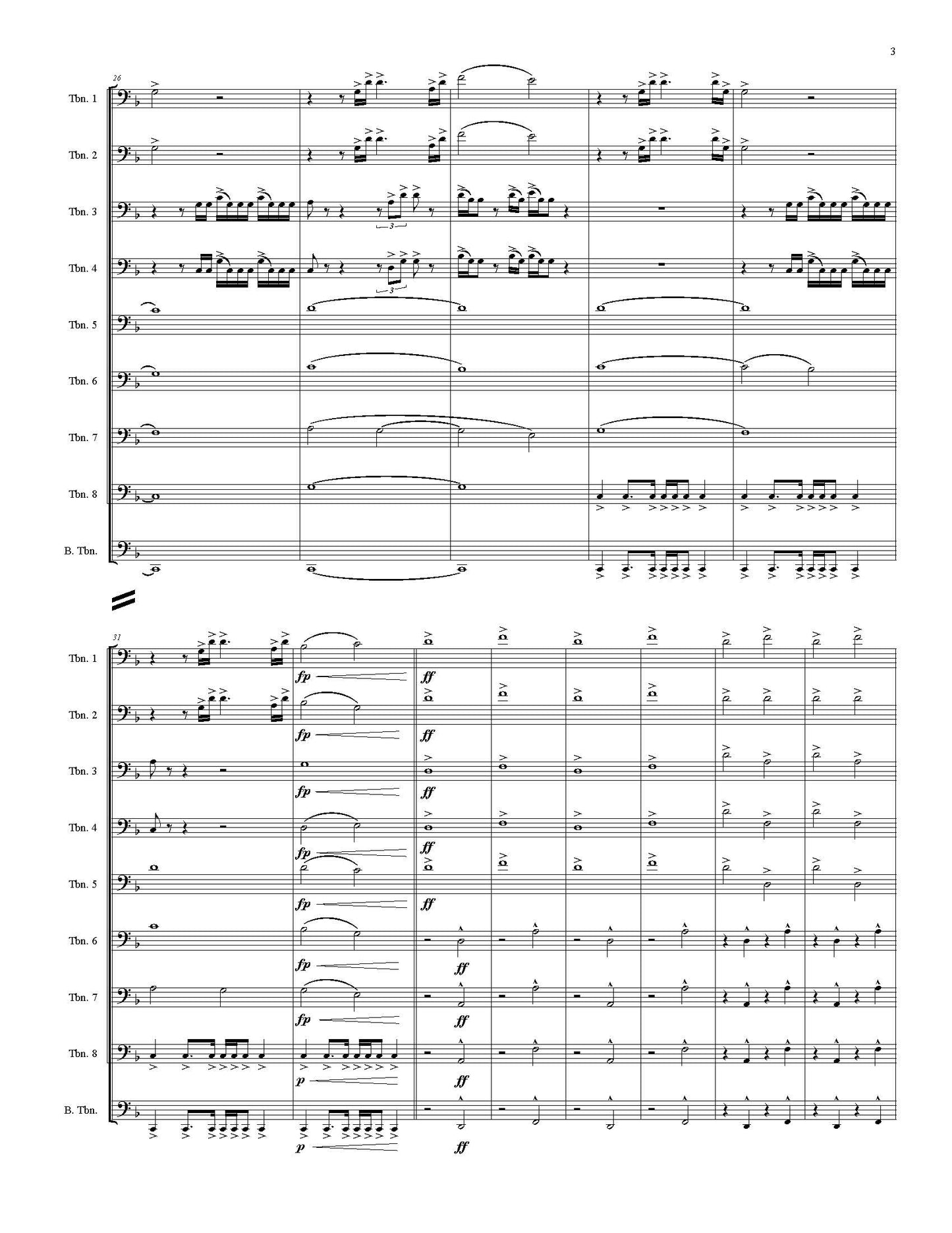 Andrea Bonaldo: Verona Bones Overture for Trombone Choir