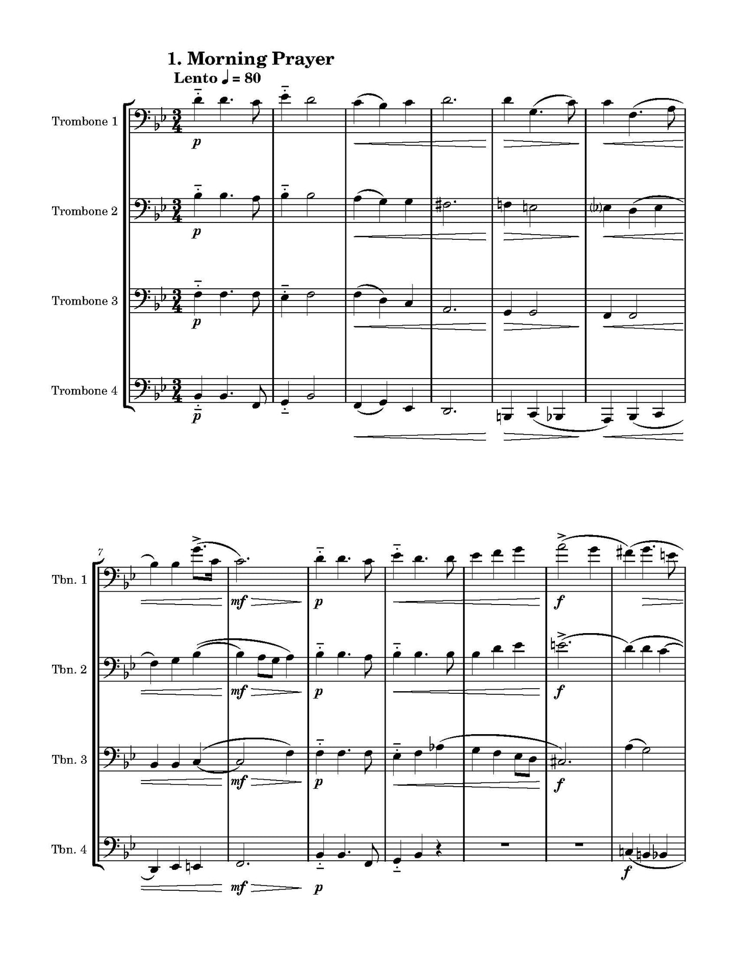 Tchaikovsky arr. Bain: Album For The Young, Op.39 for Trombone Quartet