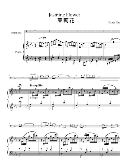 Xue: From South to North, Two Chinese Folk Songs for Trombone and Piano