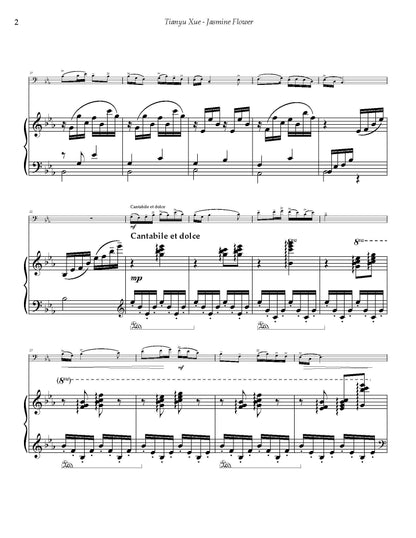 Xue: From South to North, Two Chinese Folk Songs for Trombone and Piano