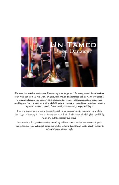 Danziger: Un-tamed for Trombone Choir (PDF)