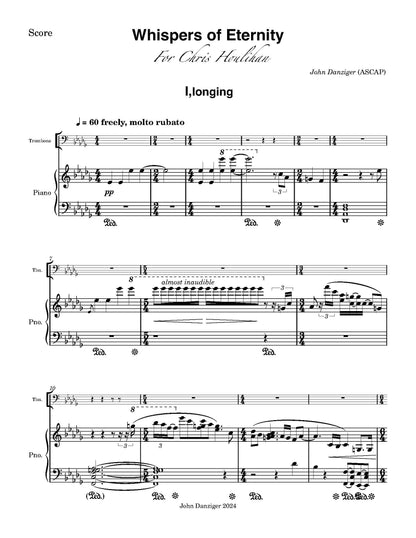 Danziger: Whispers of Eternity for Tenor Trombone and Piano