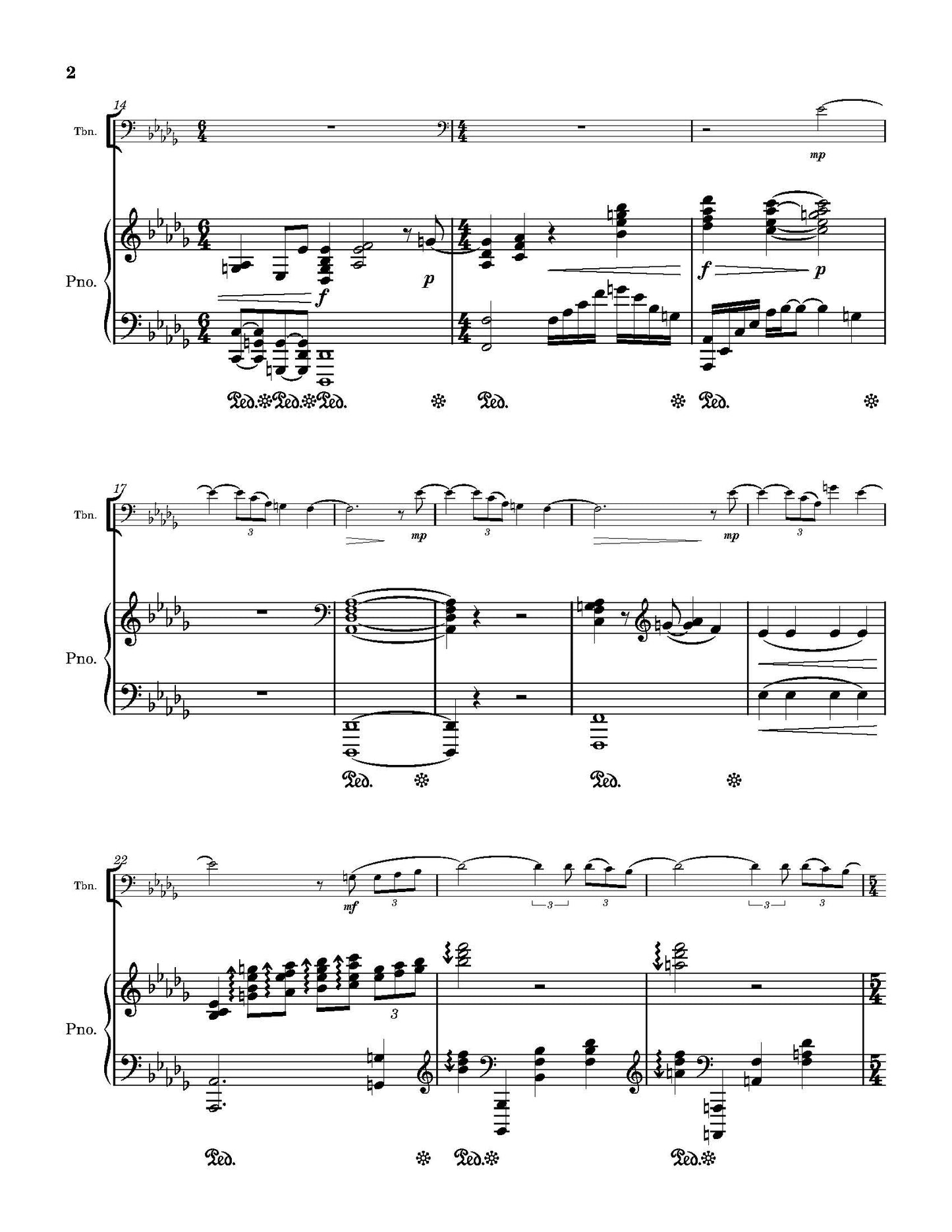 Danziger: Whispers of Eternity for Tenor Trombone and Piano