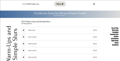Ilan Morgenstern: Trombone Exercise Library Project