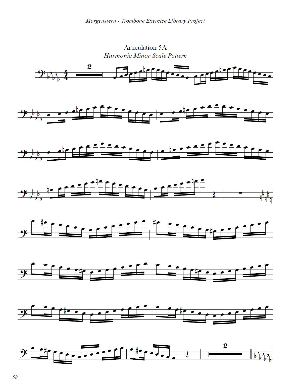 Ilan Morgenstern: Trombone Exercise Library Project
