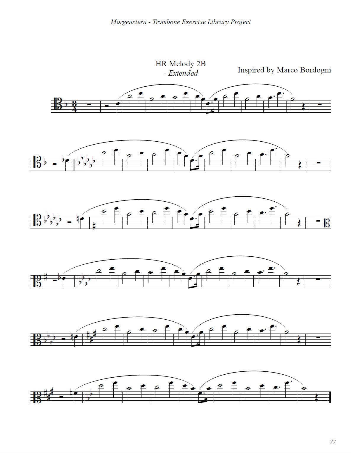 Ilan Morgenstern: Trombone Exercise Library Project