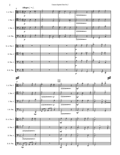 Gabrieli arr. Burnam: Canzon Septimi Toni No.2 for Double Trombone Quartet