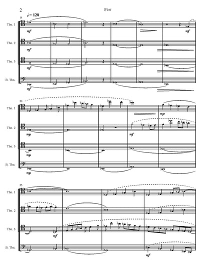 Joe Burnam: West for Trombone Quartet