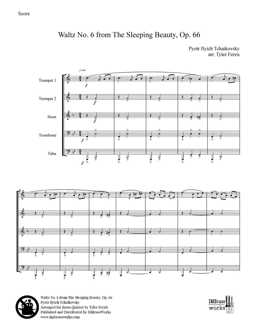 Tchaikovsky arr. Ferris: Waltz from Sleeping Beauty